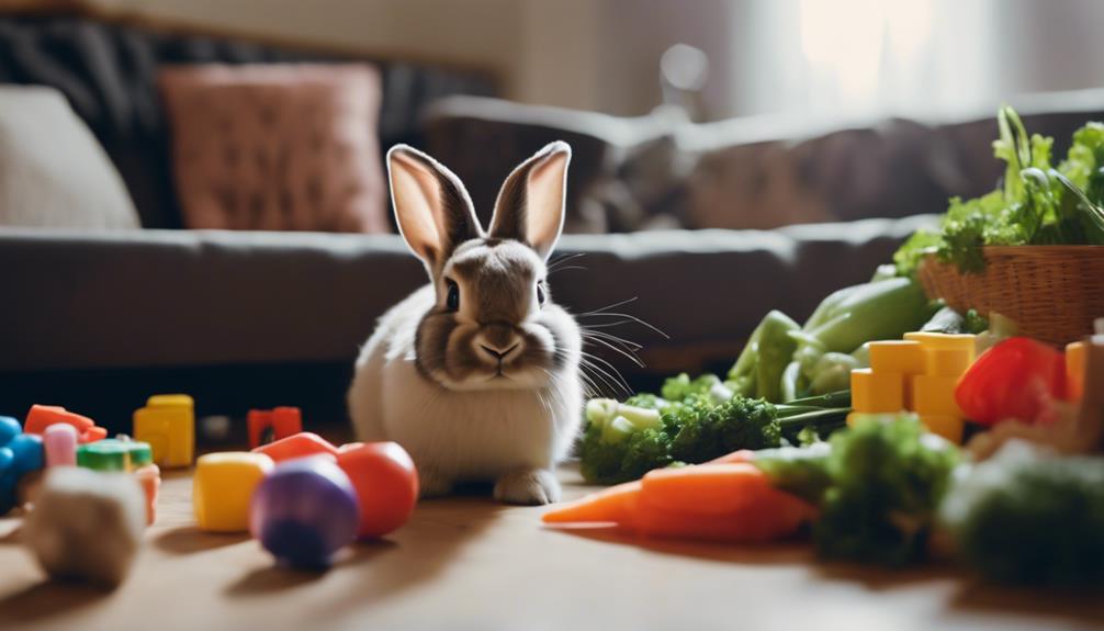encouraging pet rabbit behavior