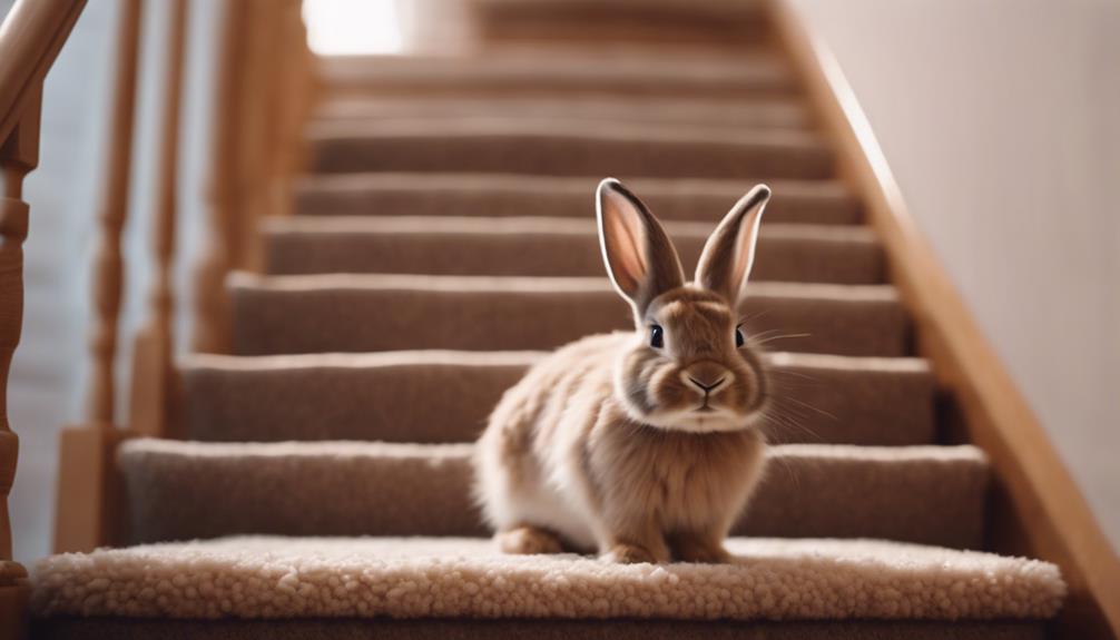 pet rabbit staircase safety