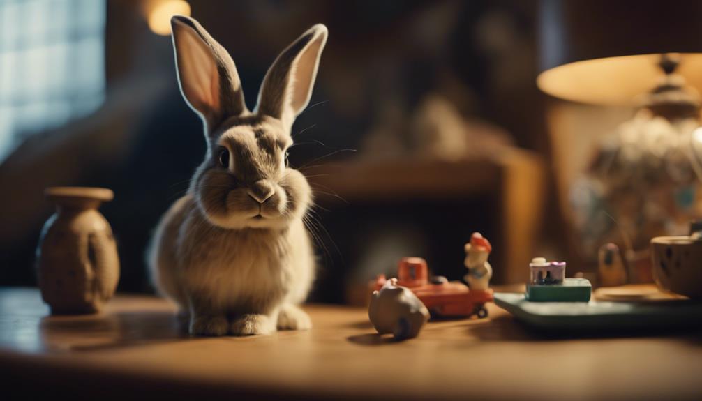 rabbit behavior chinning objects