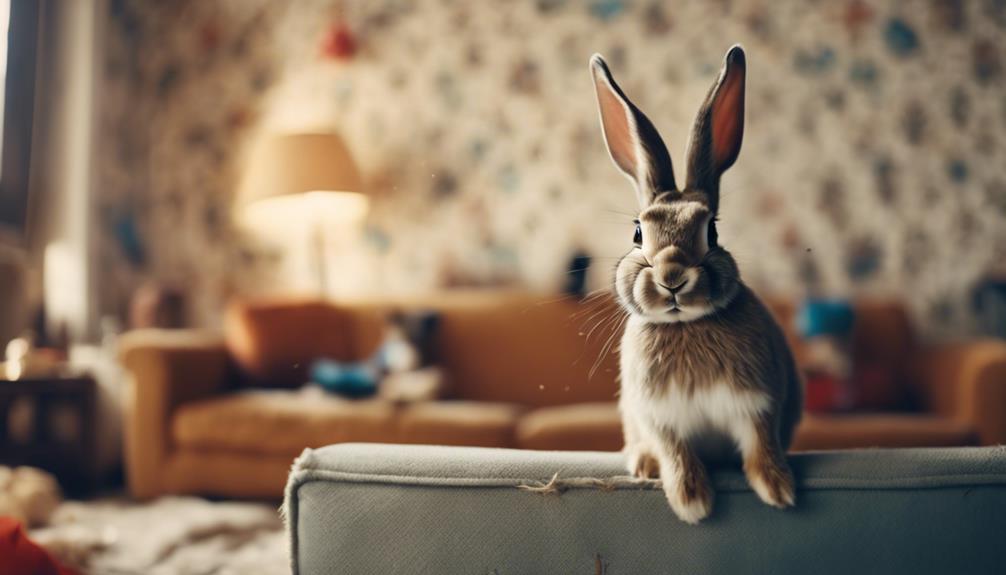 rabbit eating wall problem