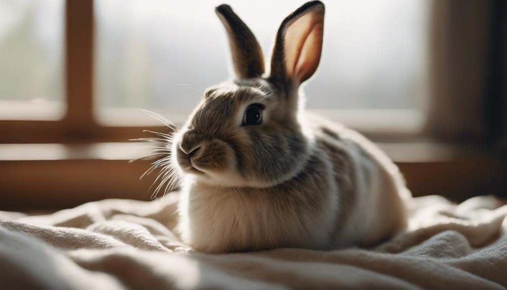 rabbit lying down frequently