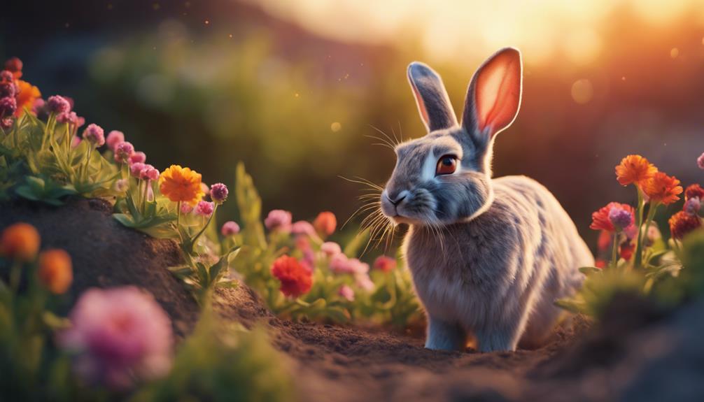 rabbits active at dusk