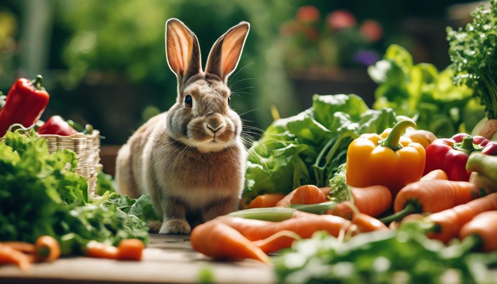 rabbits can eat vegetables