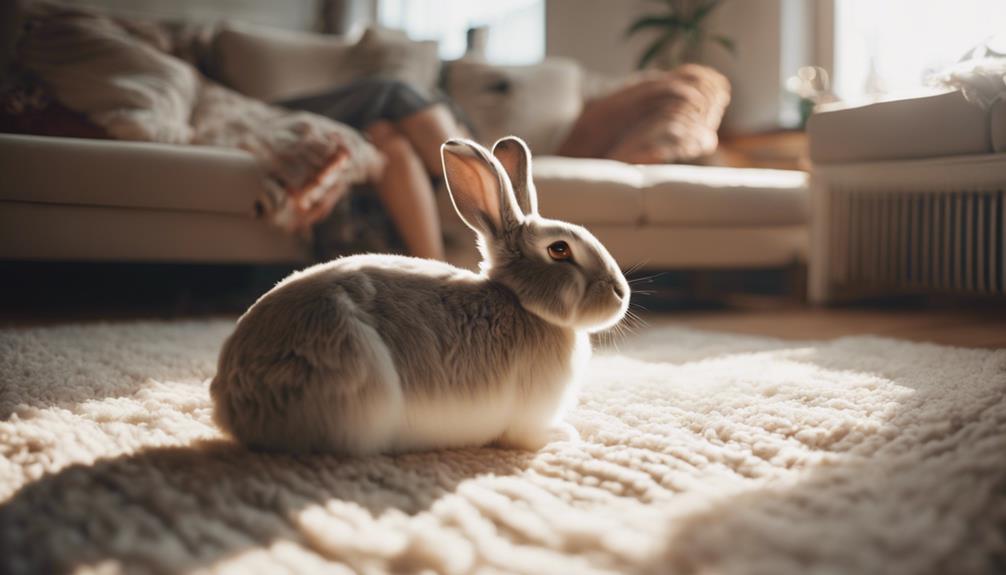 rabbits providing comfort solace