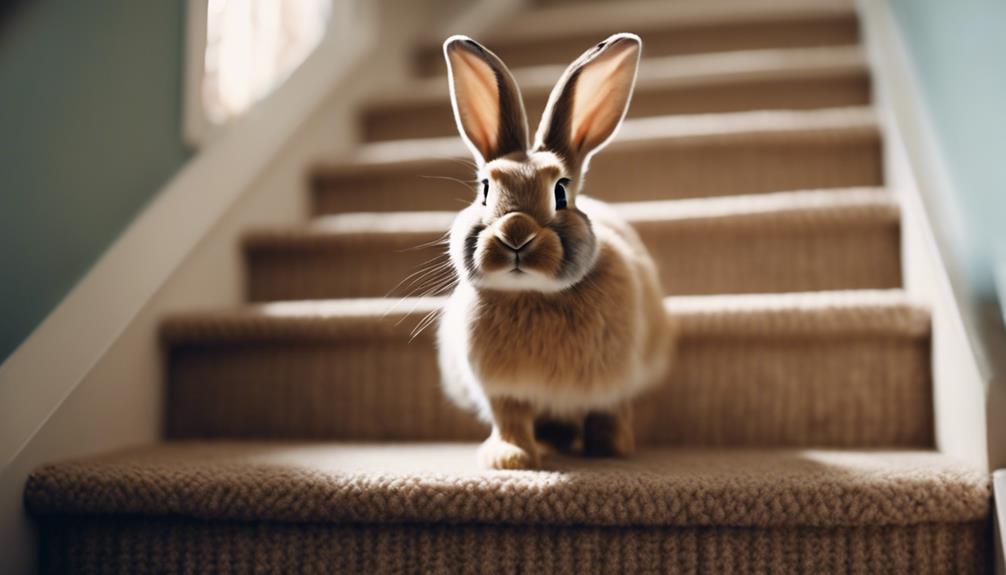 train rabbit stairs use